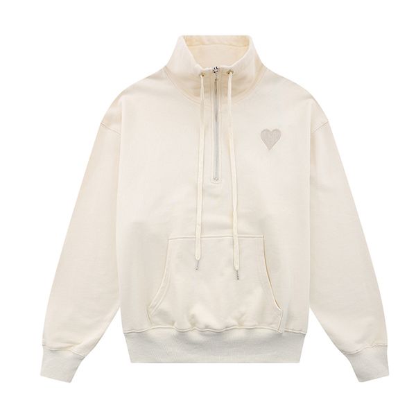 

2021 paris designer hoodie mens skateboard sweatshirts long sleeve shirts hoodies women embroidery love printed letter lovers zipper coat ca, Black