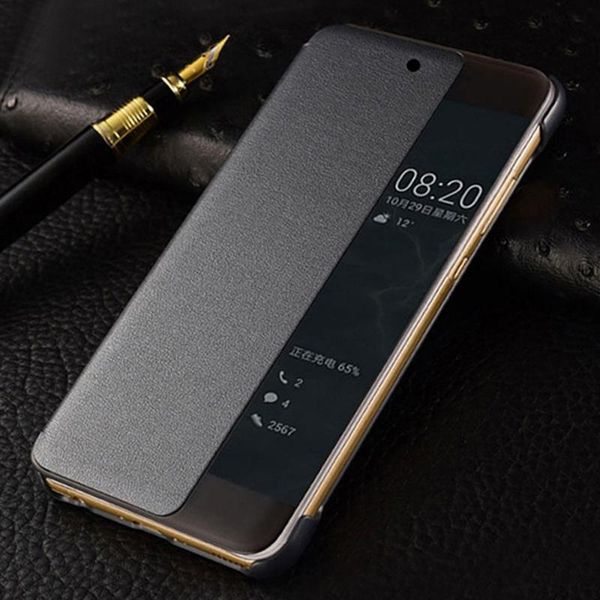 

original smart view case for huawei p20 pro auto sleep wake up flip cover slim phone plus p20+ fundas capa cell cases