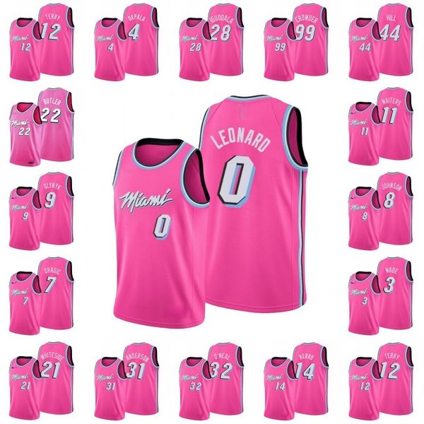 

miami\rheat\rmen jimmy butler tyler herro dwyane wade tyler johnson kelly olynyk dion waiters emanuel terry jersey, Black
