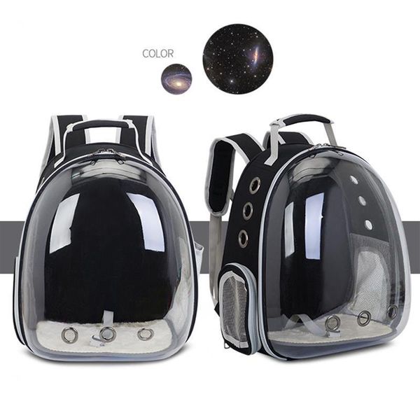 

kennels & pens pet carrier bag breathable pvc transparent cat dog puppy portable soft backpack carrying handbag for travel walking