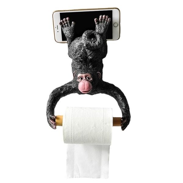 

tissue boxes & napkins lovely bathroom holder roll funny monkey toilet paper rack resin waterproof wall hanging