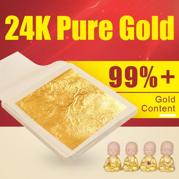 

other arts and crafts 3000pcs 24k pure gold leaf in size 9.33cm