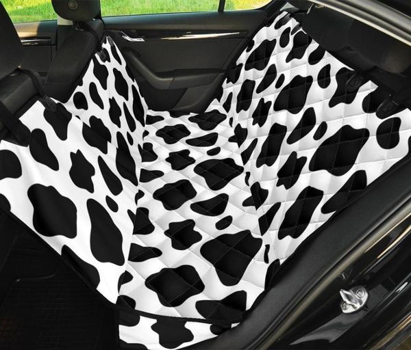 

cow pattern dog back seat cover protector for car waterproof scratchproof nonslip hammock dogs backseat durable covers