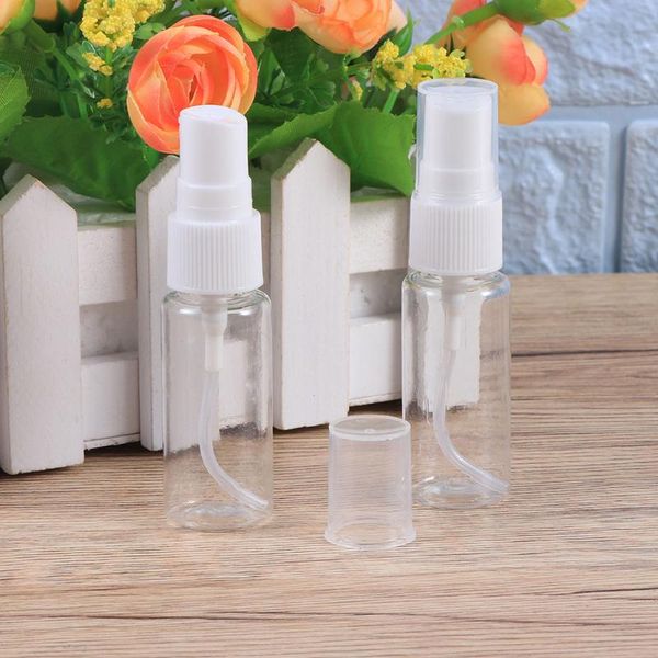 

storage bottles & jars 10pcs 20ml portable plastic spray bottle empty water sprayer refillable mist atomizer multifunctional cosmetic