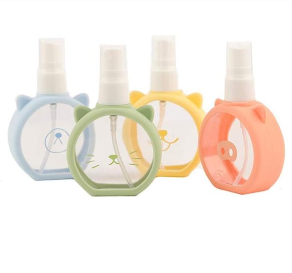 

storage bottles & jars 4pcs empty spray fine mist plastic mini travel bottle set small refillable liquid containers makeup cosmetic
