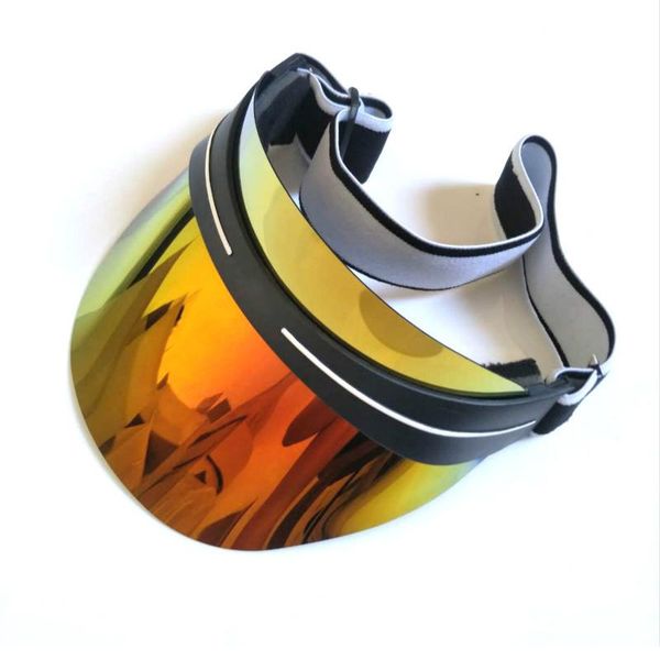 

brand fashion sunglasses hat uv protection sunÂ visor style transparent empty pc for women sun visor caps outdoor hats, Black;white