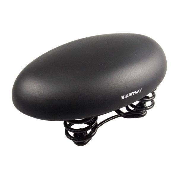 

bike saddles noseless universal round mountain seat absorbant mtb saddle cycling sports cushion pad (black)