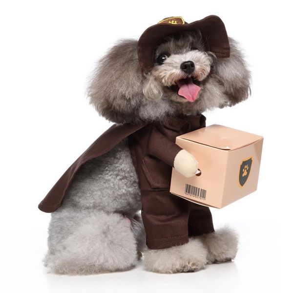 

cat costumes halloween cosplay porter frock funny pet costume man suit winter warm dog coat outfits
