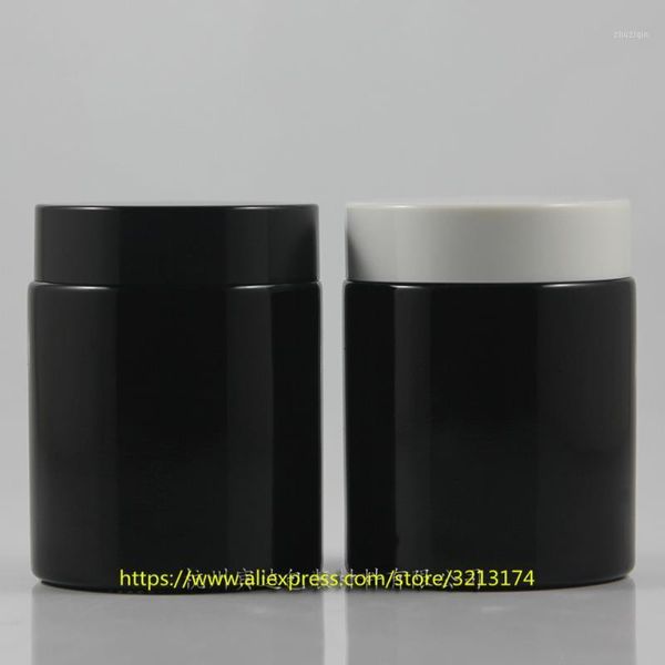 

storage bottles & jars 100g black glass jar, 10pcs