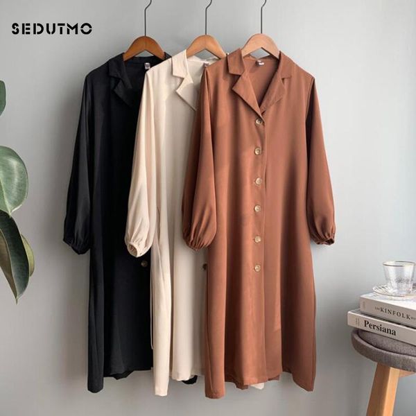 

casual dresses sedutmo summer shirt dress women tunic office elegant vintage fashion long sleeve club party vestidos, Black;gray