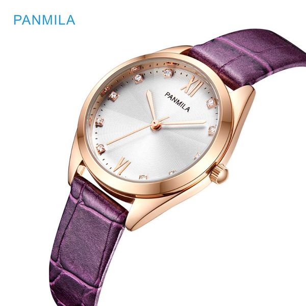 

wristwatches no.2 fashion big crystal dial women watches rose gold ladies purple pu leather watch waterproof female clock relogio feminino, Slivery;brown