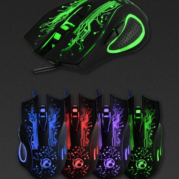

game mouse sound wired optical colorful esport gaming lfx-ing mice