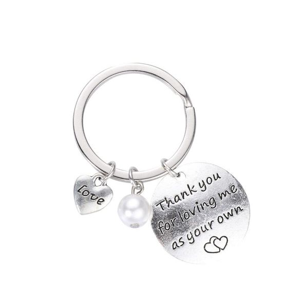 

keychains 1pc keychain artificial pearl pendant metal heart shape creative key holder keyring ring for ladies women, Silver