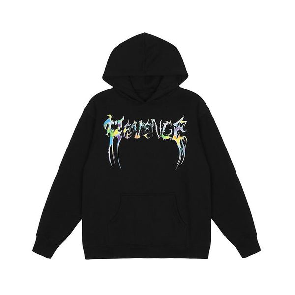 

men's hoodies & sweatshirts high street revenge hoodie men women 1:1 pullover 3d printed logo oversized, Black