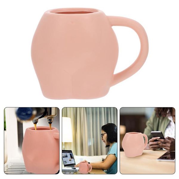 

mugs 1pc creative milk cup ceramic human bushape water home drinking