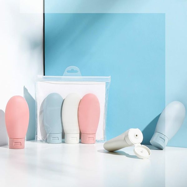 

storage bottles & jars 3pcs/set travel refillable bottle portable essence shampoo shower gel container can carry on the plane