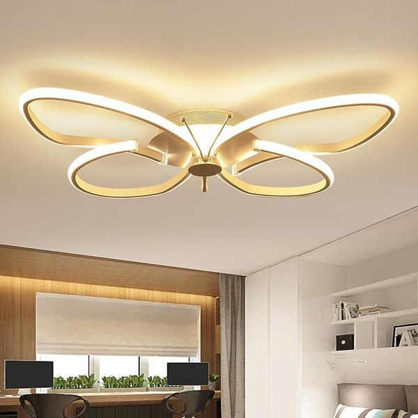 

ceiling lights modern led dimmable bedroom kitchen lighting butterfly-shaped children's room decorative