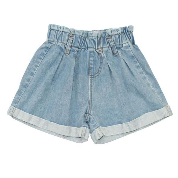 

shorts baby kids girls cotton pants summer children's jeans big casual beach loose 7167 01, Black