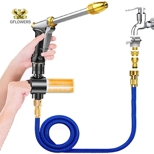 

watering equipments garden hose assembly with expandable water injector magic sprayer high pressure car wash eu gun sp