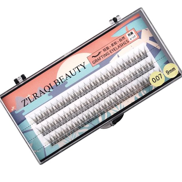 

natural cluster fishtail eyelashes fish tail type dovetail eyelash premade volume melted false grafted eye lashes