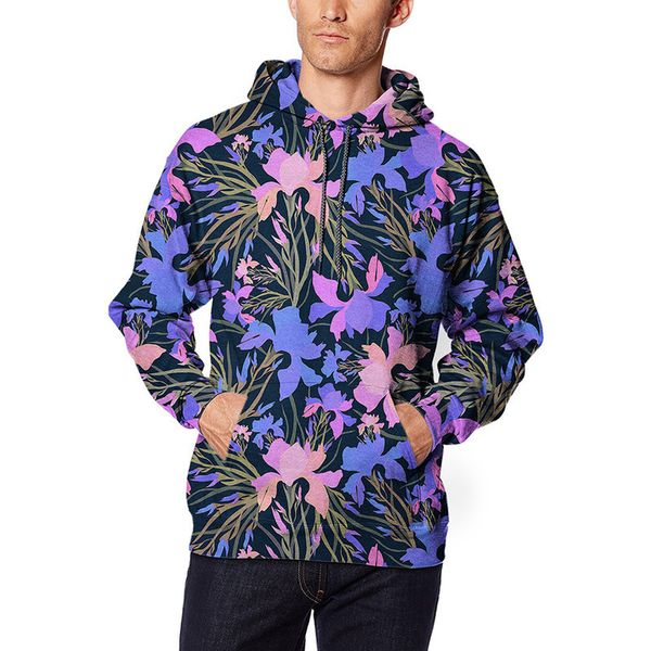 

sweater men's digital autumn and winter thiened warm long sve printing, Black