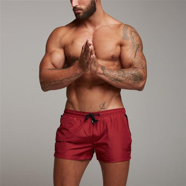 

men fitness bodybuilding shorts man summer gyms workout male breathable mesh quick dry sportswear jogger beach short pants men's, White;black