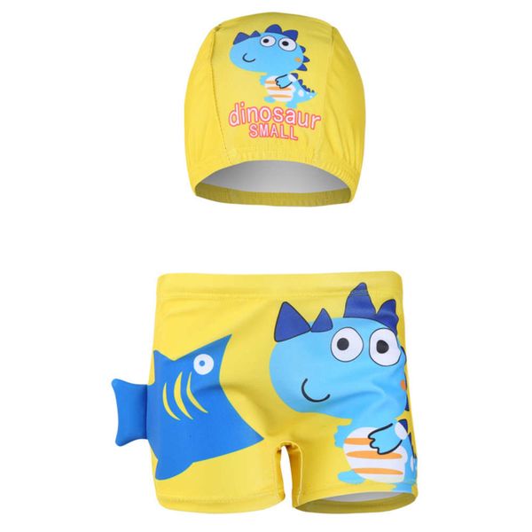 

children's cartoon swimsuit swimsuit boys' cap, Blue