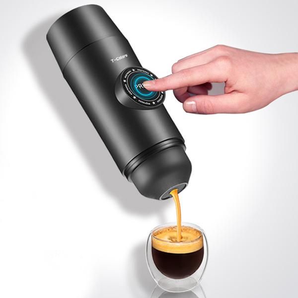 

coffee pots electric portable maker mini espresso cafe handheld pressure machine pressing home travel