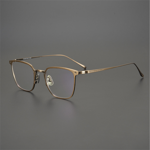 

fashion sunglasses frames japanese handmade pure titanium eyeglasses vintage women optical eyewear ultralight clear lens prescription myopia, Black