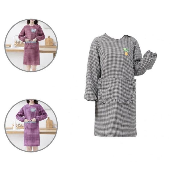 

aprons long-sleeve cotton versatile kitchen household keeping