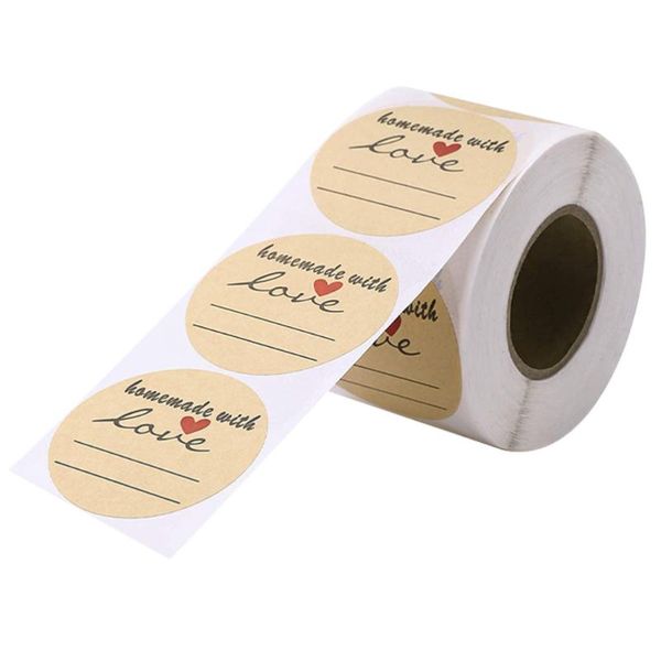 

roll baking labels stickers homemade sealing sticker biscuit bag decor gift wrap