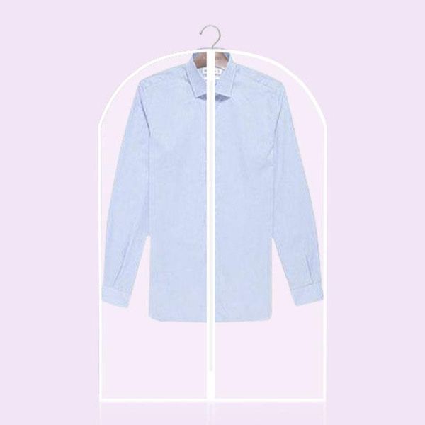 

clothing & wardrobe storage 5 pieces transparent color clothes dust cover eva bag simple printed hanging coat suit