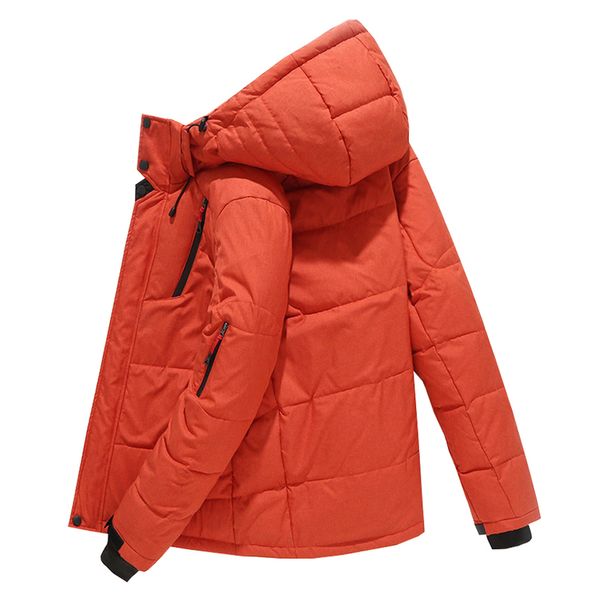 

men's winter bomber et, white duck down et, Black