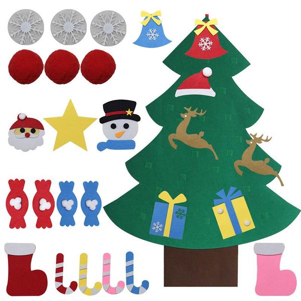 

christmas decorations felt tree diy xmas gifts for kids wall hanging