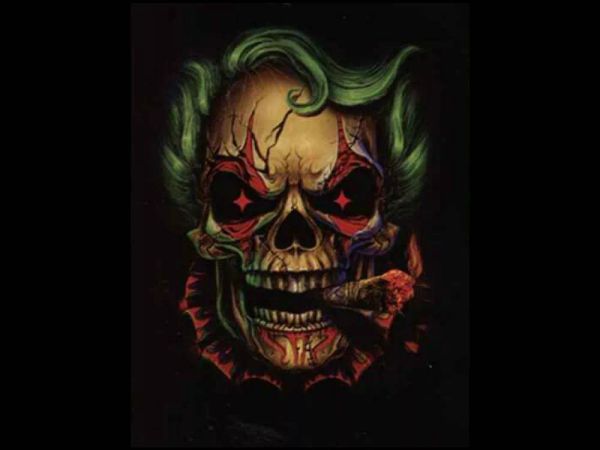 

t shirt teschi manica corta uomo 52, White;black