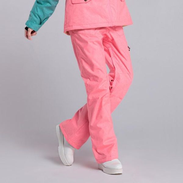 

skiing pants gsou snow women's ski pure color to keep warm
