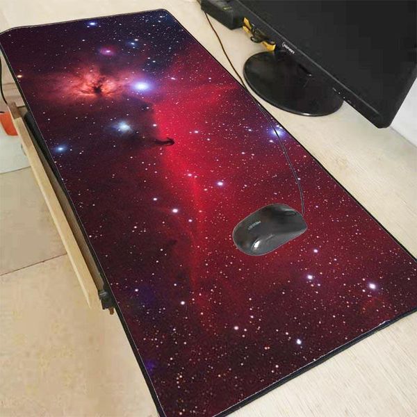 

mouse pads & wrist rests mrg red starry sky extra large pad computer gaming mousepad anti-slip rubber with locking edge gamer big mat