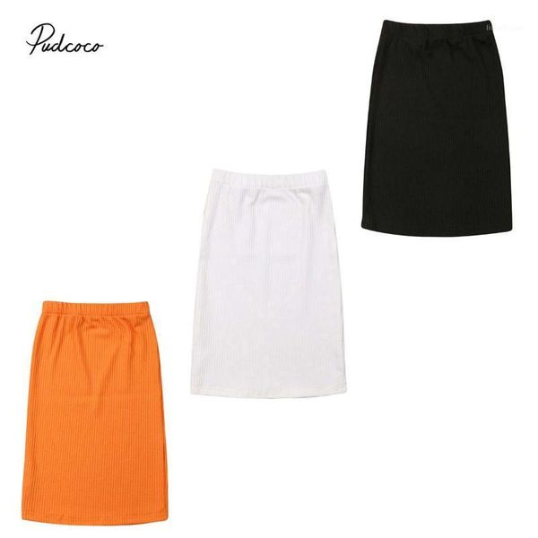 

skirts 2021 brand toddler kids baby girls solid knitted summer autumn slim hip short dress party fashion clothes 12m-5y1, Blue