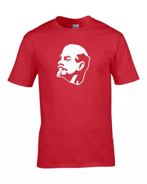 

vladimir lenin- communist soviet leader mens t shirt, White;black