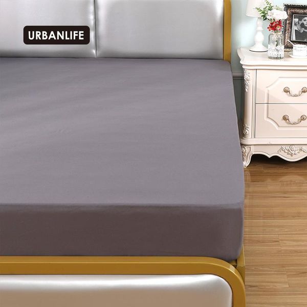 

sheets & sets fitted sheet product 1pc 100%polyester solid mattress cover four corners with queen king size bed