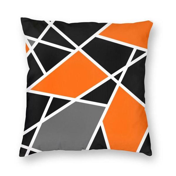 

cushion/decorative pillow modern orange pattern square cover home decor abstract geometric cushion throw for car double-sided printing