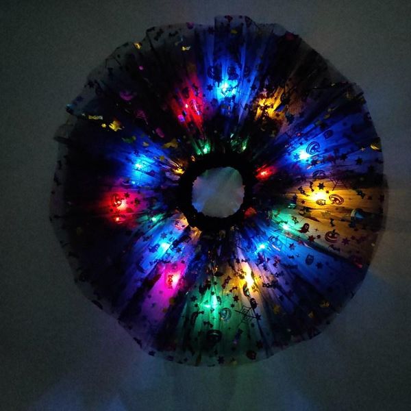 

skirts children's luminous led skirt tutu cosplay carnival party halloween costume birthday children pumpkin