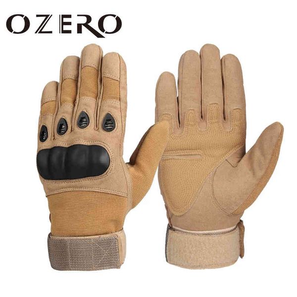 

ozero tactical army military hard knuckle full finger motorcycle gloves for men outdoor cycling hunting hiking camping