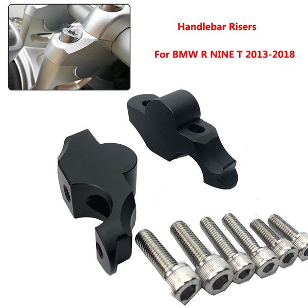 

handlebars for r nine t r9t rnine 2013-2021 motorcycle handlebar risers clamp height up also backward extend adapters with bolts