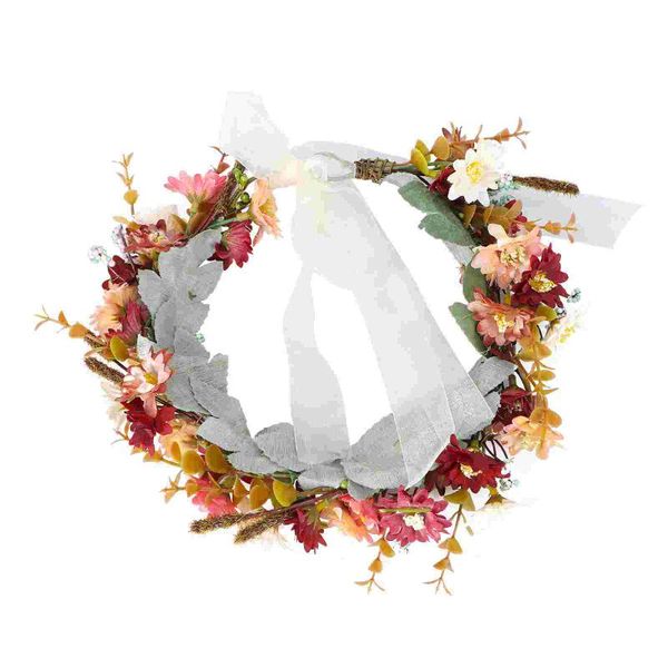 

decorative flowers & wreaths 1 pc elegant flower headwear wreath headdress wedding