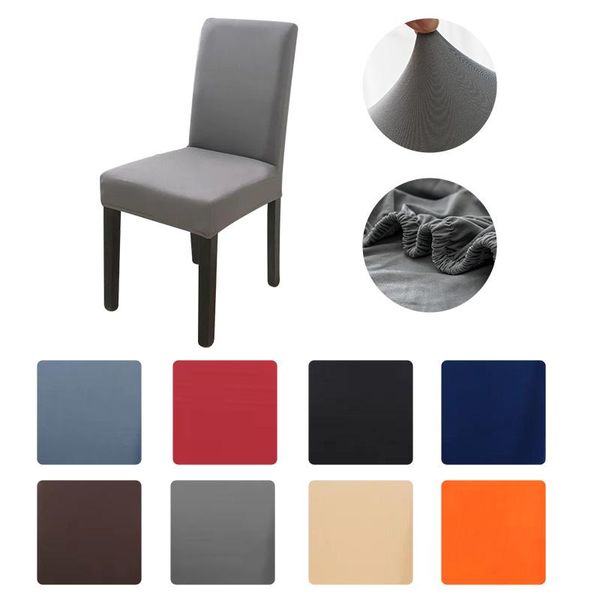 

chair covers solid color spandex elastic modern for kitchen armchairs home decoration wedding