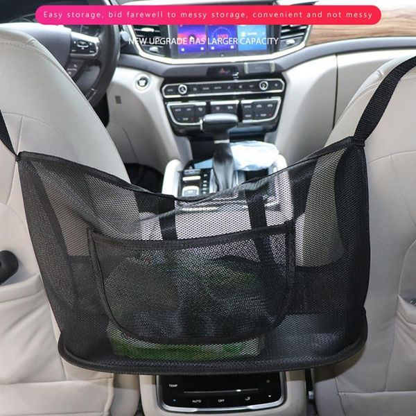 

storage bags universal car bag seat organizer net auto interior stowing tidying middle