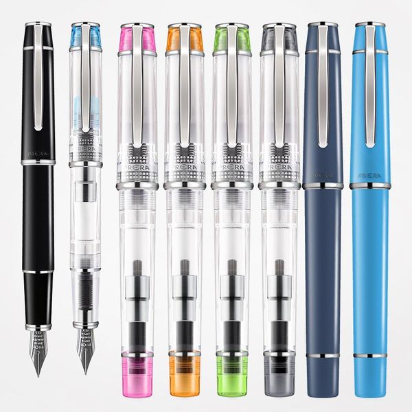 

prera transparent fountain pen calligraphy daily writing fpr-3sr 1pcs/lot pens
