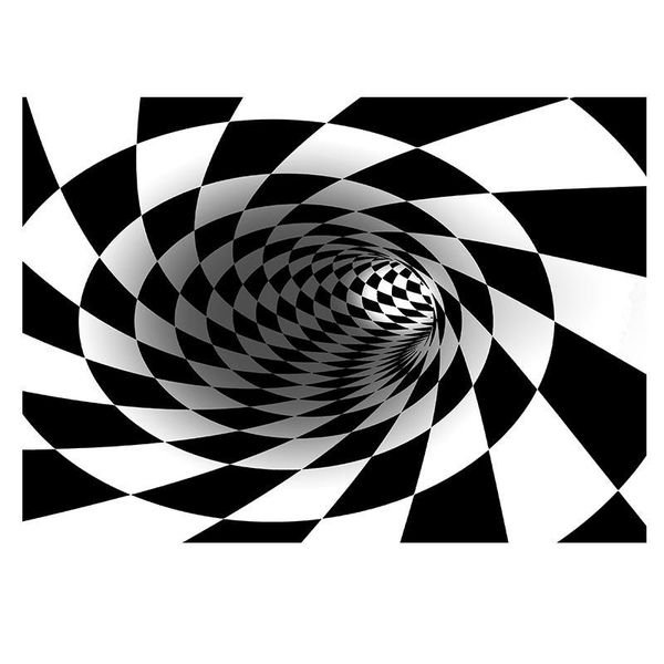 

carpets vortex illusion rug 3d trap effect printing carpet bedroom living room study floor mat fas6