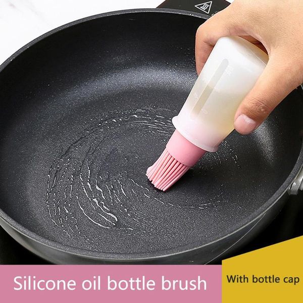

tools & accessories barbecue brush high temperature oil food grade silicone baking cooking bbq bottle kitchen gadgets